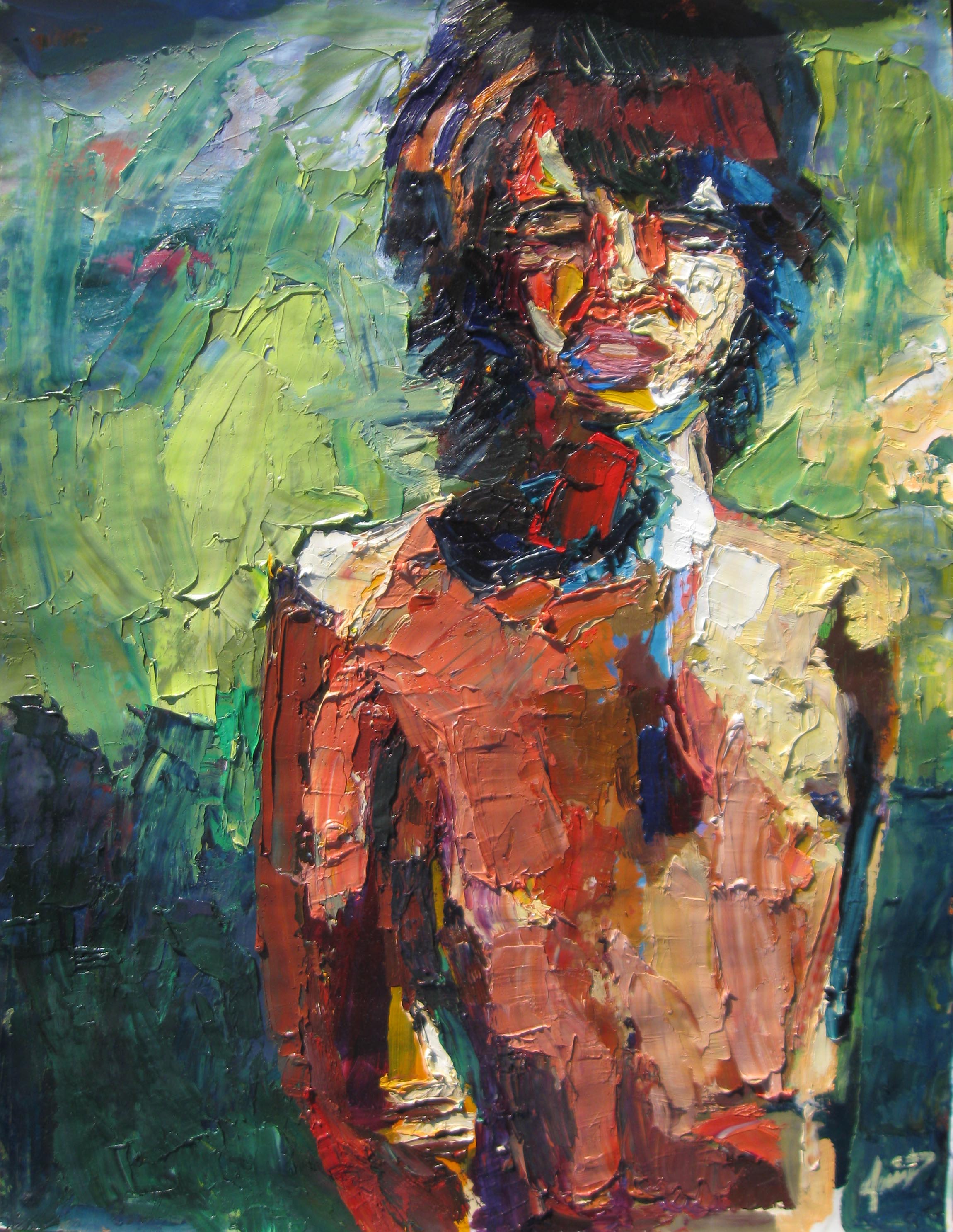 Portrait painting by Jamie Davis, Benny