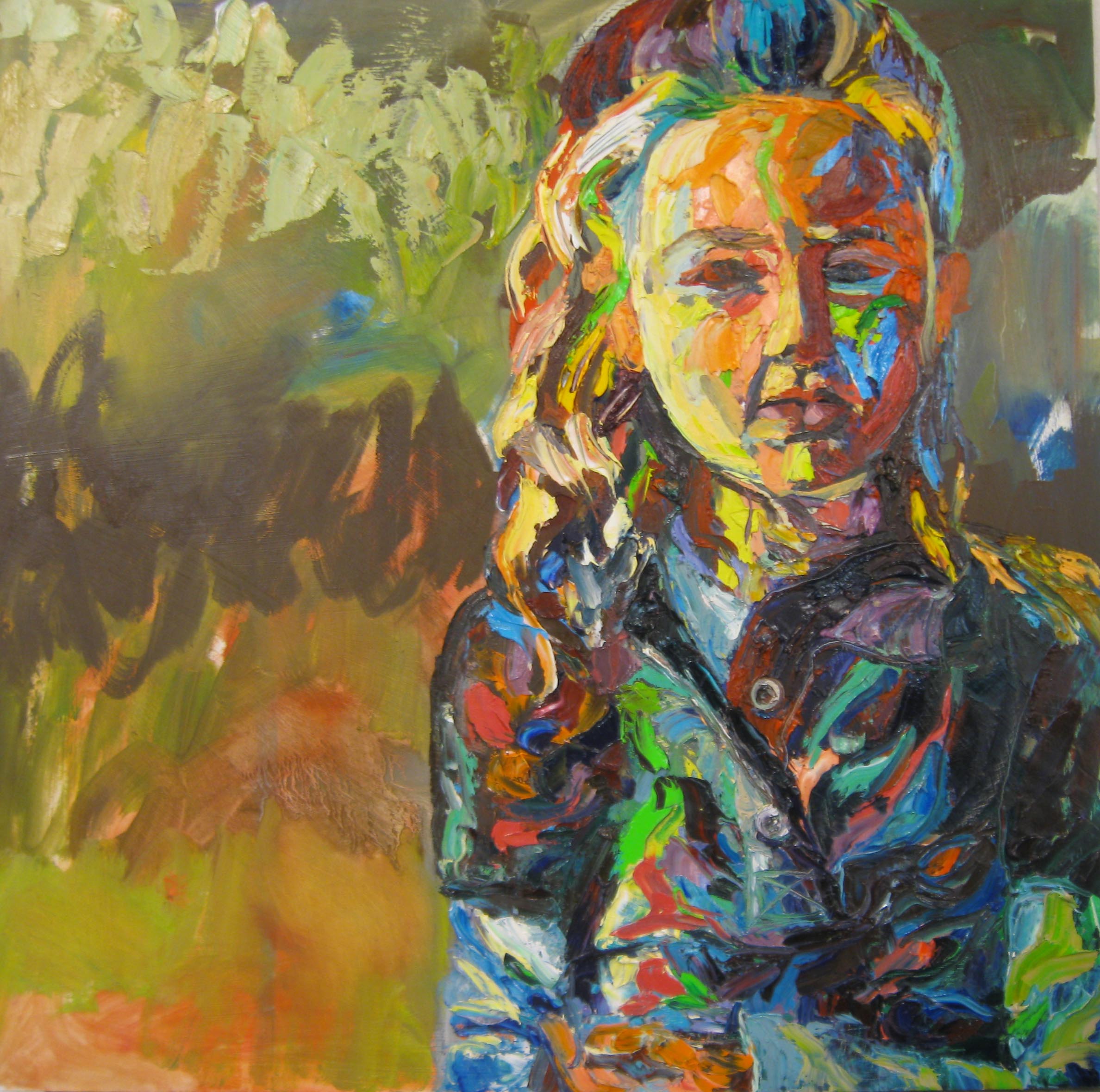 Portrait painting by Jamie Davis, Josie